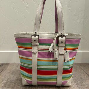 Coach Hamptons Multi-Stripe Bag